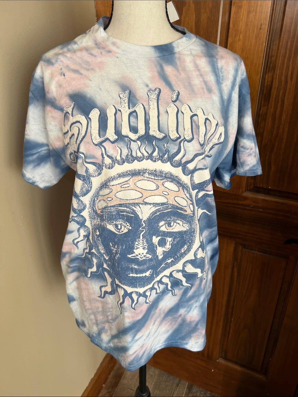 Sublime Tie-Dye Short Sleeve Tee - Blue & Pink